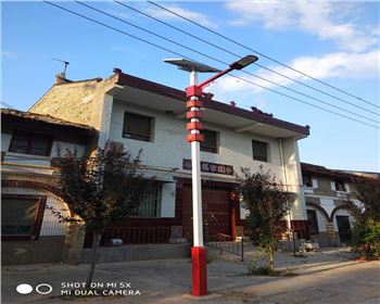 甘肅咸陽禮泉烽火鎮烽火村新農村太陽能路燈項目